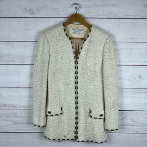 St. John Couture Marie Gray Jacket Size 8